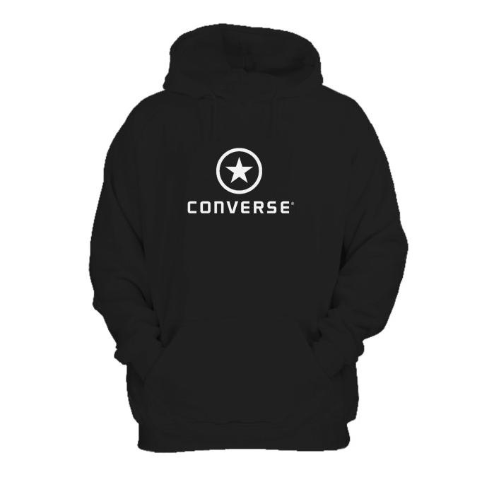 Vintage 90S Converse Cropped Jaket Hoodie Sweater Jumper Fleece Sweatshirt Unisex Pria Wanita Sablon