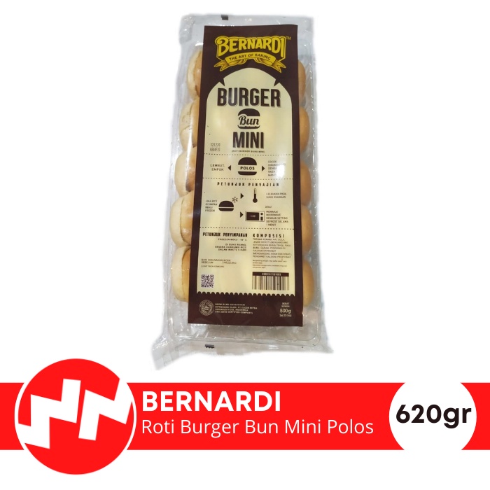 

Bernardi Roti Burger Bun Mini Polos isi 20