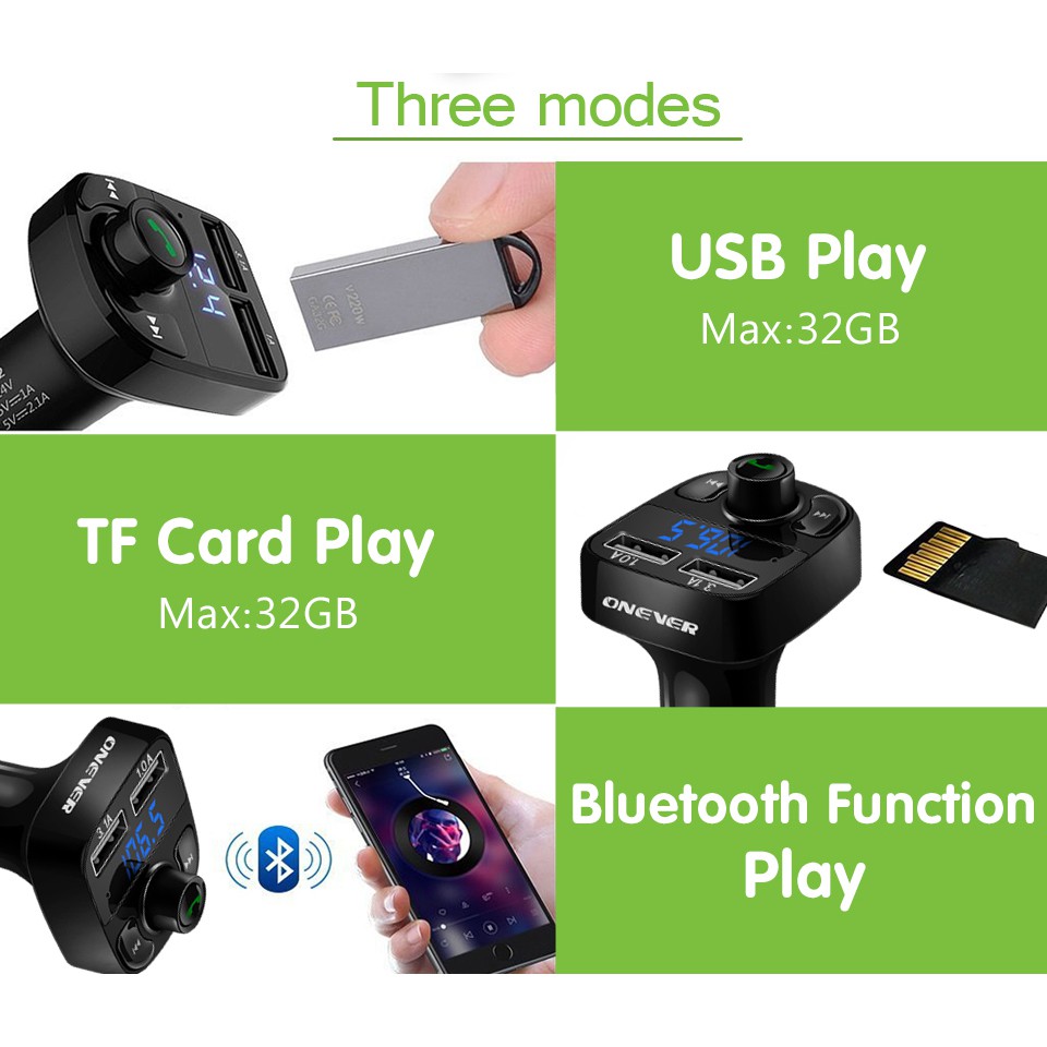 FM Transmitter Mobil Dengan Port USB Charger