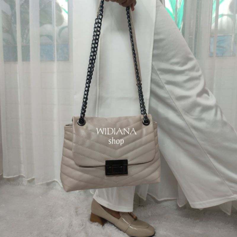 Tas Selempang Wanita Meila Rantai Bordir Fashion Wanita  Kekinian