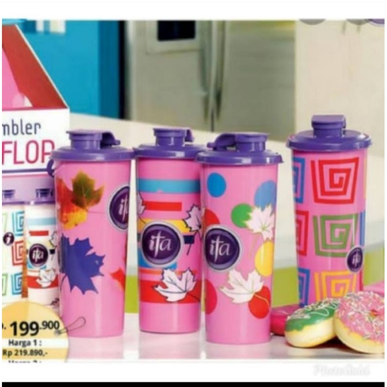 BOTOL MINUM IFA COOKWARE TALL TUMBLER FLIP FLOP 600 ml/ GELAS PLASTIK