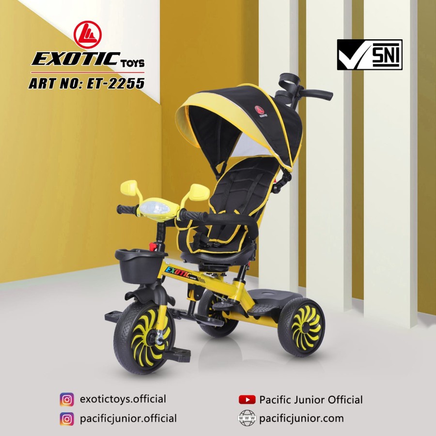 Exotic ET2255 Tricycle - Sepeda Roda Tiga Anak