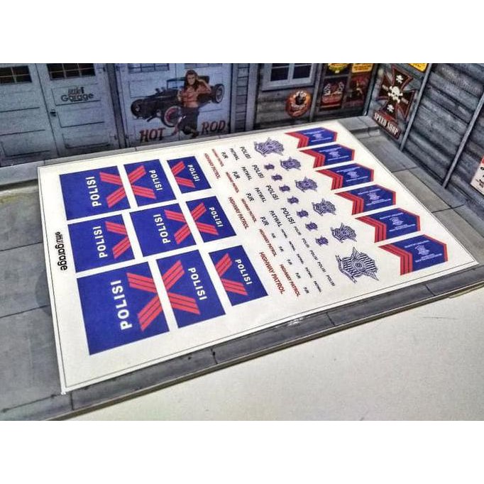 MAINAN New Decal Hot Wheels Motif Patwal Polisi MURAH