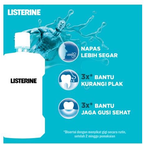 * NCC * Listerine Mouthwash Antiseptik Obat Kumur Untuk Nafas Lebih Segar Antispetic Mulut