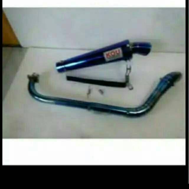 KNALPOT KOU KIDAL BLUE FOR ALL MOTOR BEBEK