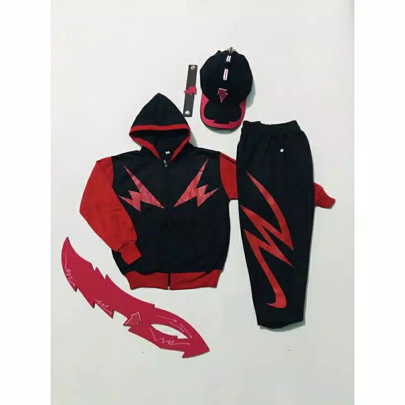 KOSTUM BOBOIBOY HALILINTAR/JAKET SETELAN BOBOBOY HALILINTAR FULL SET