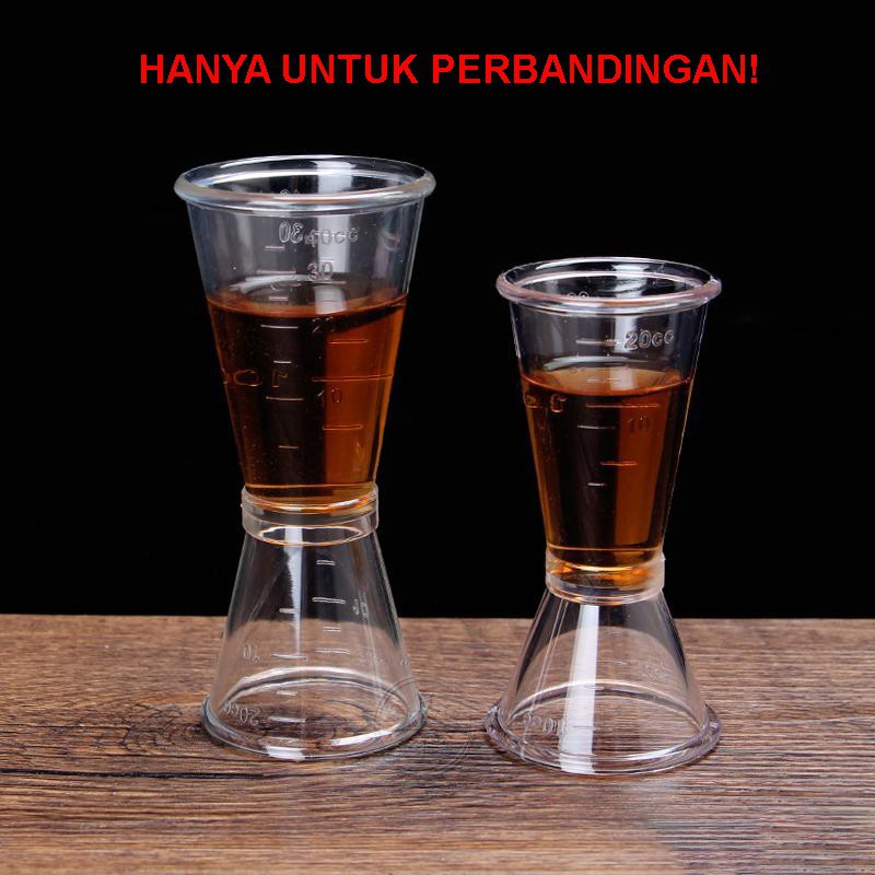 gelas takar measuring cup jigger 10 cc dan 20 cc