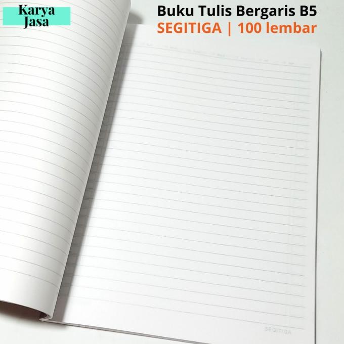 

GRETONG SEGITIGA BUKU TULIS BERGARIS 100 LEMBAR UKURAN B5 | BUKU TULIS SEKOLAH #T=