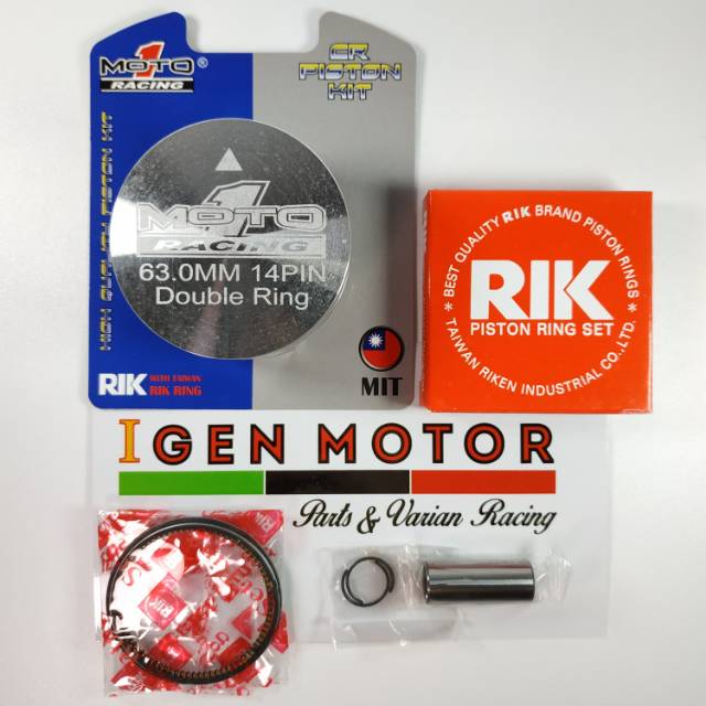 Piston 63 mm Pen 14 Double Ring MOTO 1