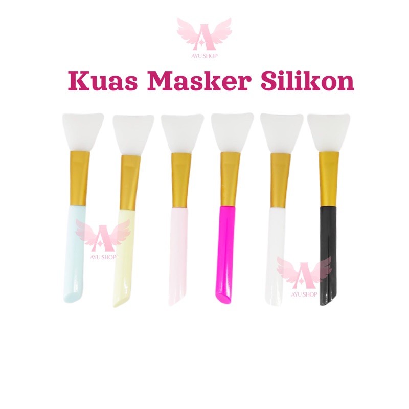 kuas spatula  Masker Silicon Makeup Kecantikan Skincare Wajah Perwatan wajah