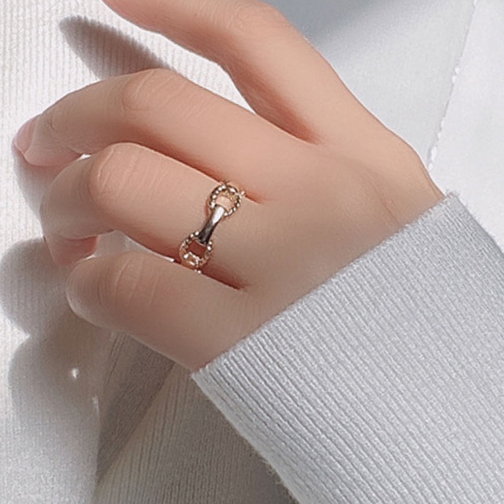 Hu Hu Hu Hu Hu Alat Bantu Pasang Kacamata♡ Cincin Adjustable Desain Hollow Bahan Alloy Untuk Wanita