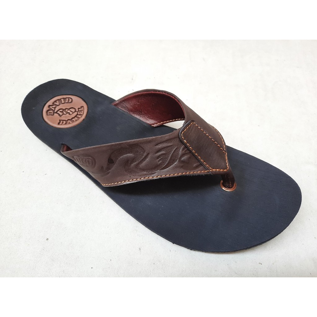 DAVID DANIEL Sandal Javarino Kulit - ARV 02 Brown