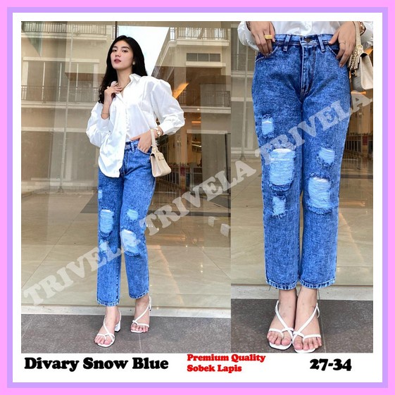 Celana Wanita Highwaist Celana Jins Bawahan Jeans Kulot Tebal Casual Levis Dewasa  Celana Jeans Boyf