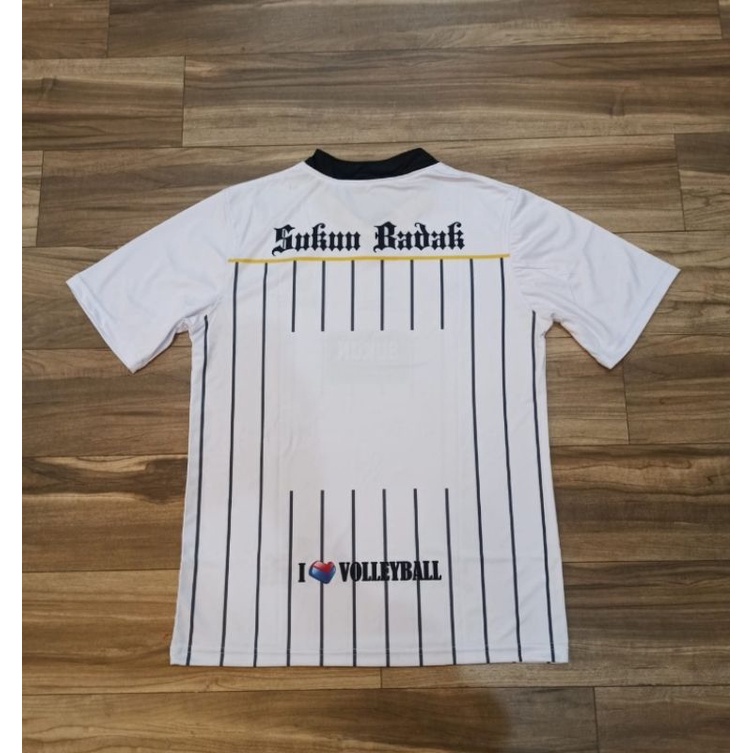 Kaos atasan Voli Fullprinting Badax Sukun white