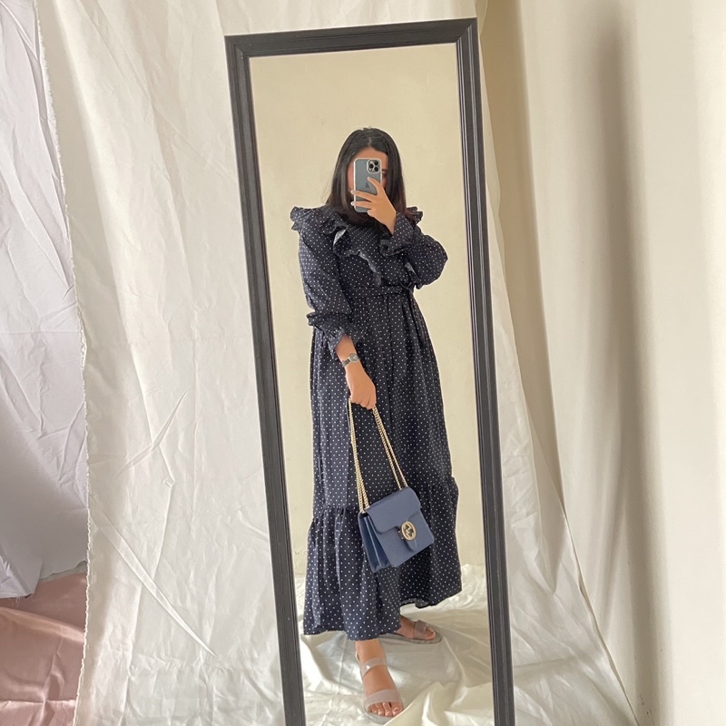 FASHION MUSLIM GAMIS CERUTI BLOUSE KOREA CRINKLE MURAH