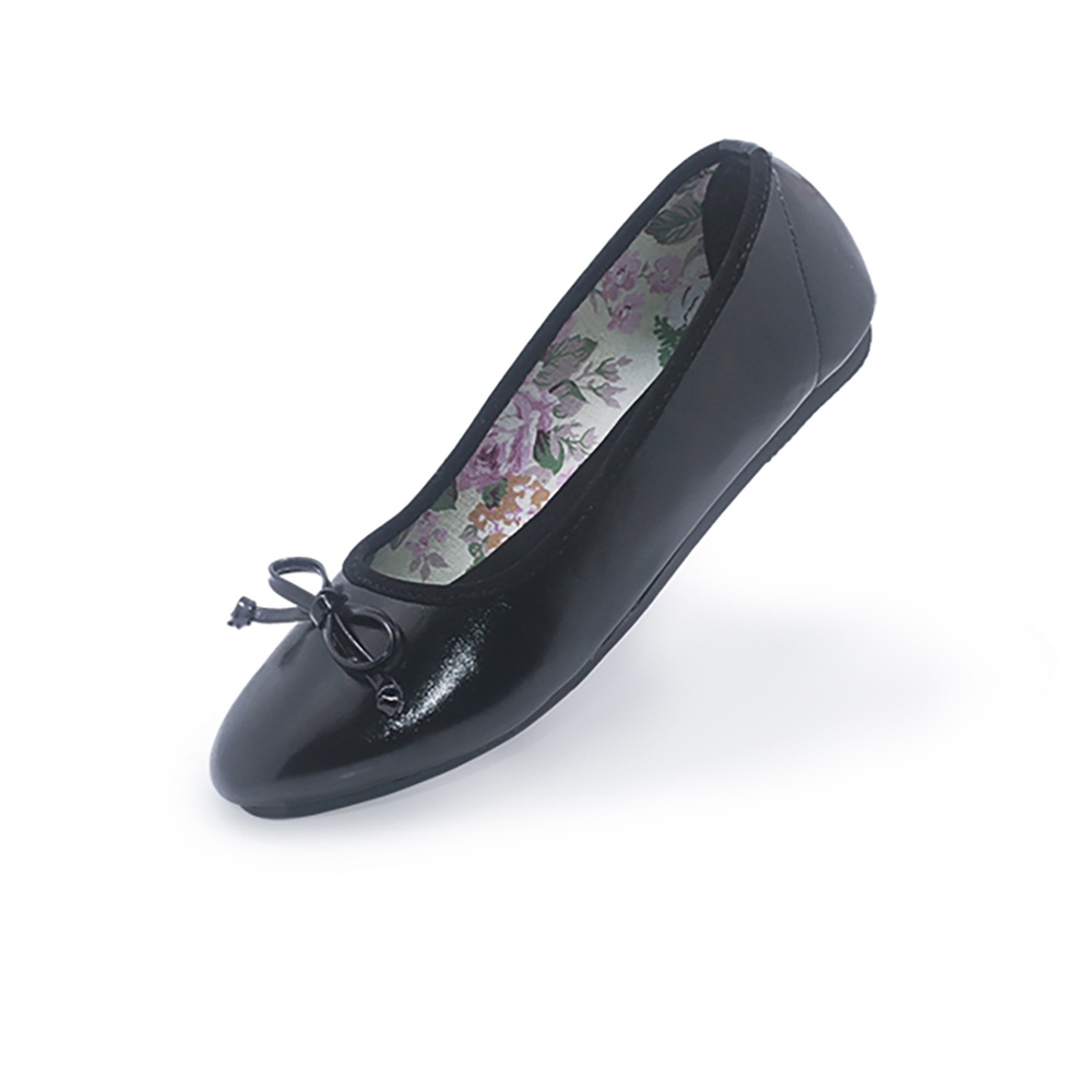 d'Lafeet Sepatu Flat Wanita - Freya Black / Ramayana Jatinegara