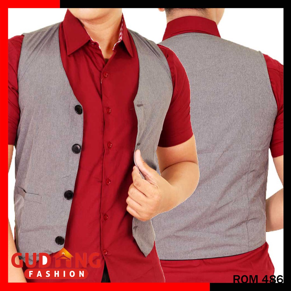 Vest Rompi Cowo Pria Laki / Semi Formal Pesta Fahion Party Clubbing (COMB)