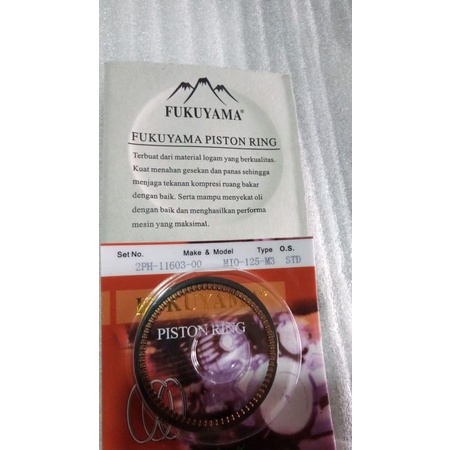 Ring piston/Ring Zeger Mio 125/M3 Fukuyama