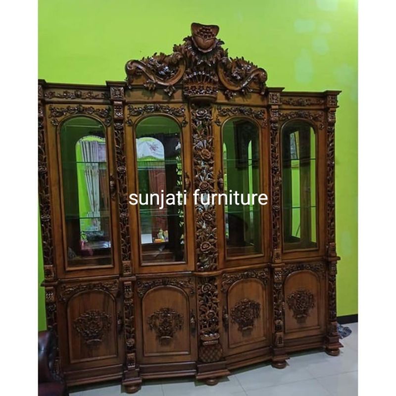 lemari hias sima jati