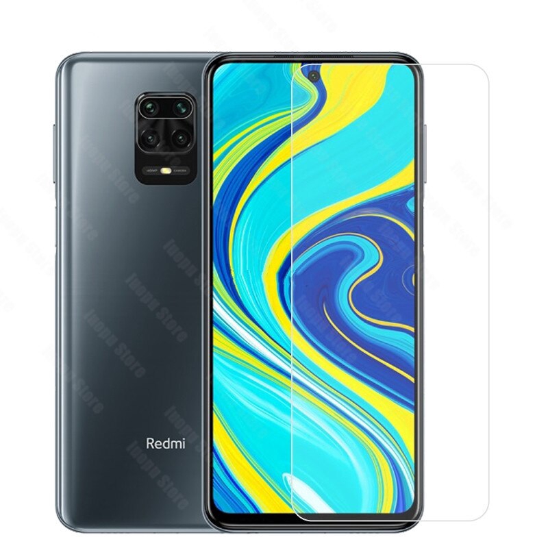 2 In 1 Pelindung Layar Tempered Glass+Lensa Kamera Untuk Xiaomi Redmi Note 9s 9 Pro Max