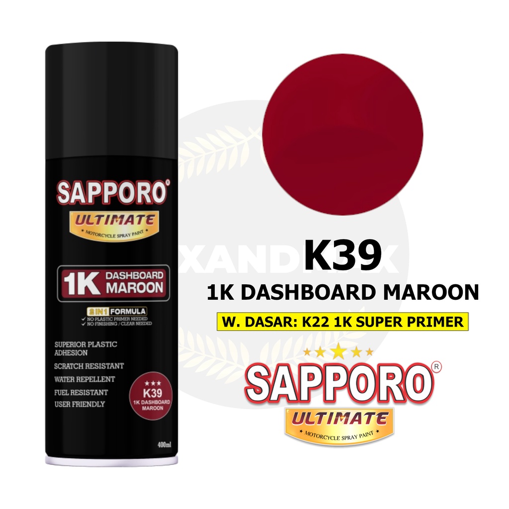 SAPPORO ULTIMATE 1K Dashboard Maroon K39 400 ml