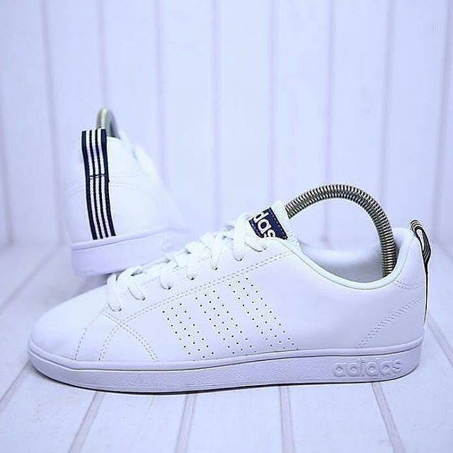 Sepatu Adidas Advantage White List Black Fullwhite Sneakers Hadiah Ulang tahun Couple Cewek Cowok