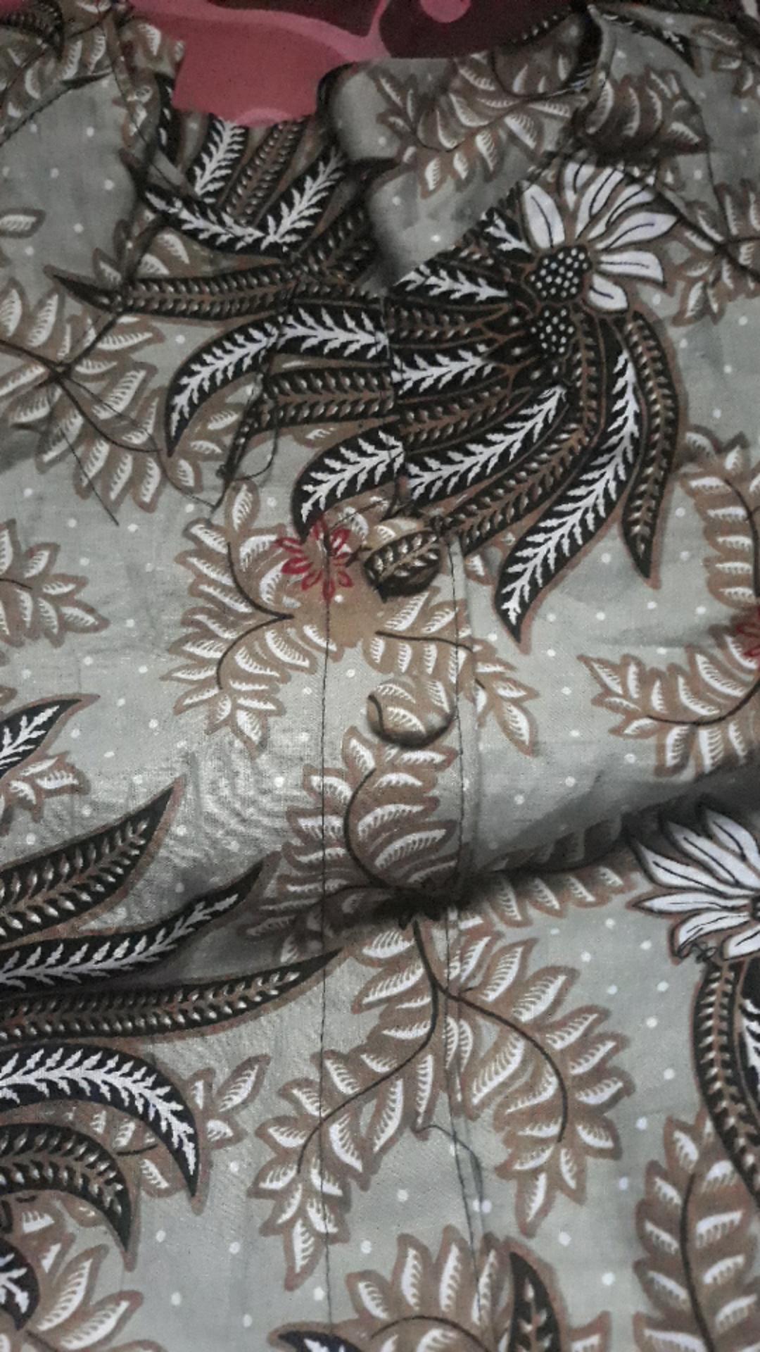 Baju Tunik Batik Fashion Atasan Tunik Cewek Kantor Outer Solo Td 214