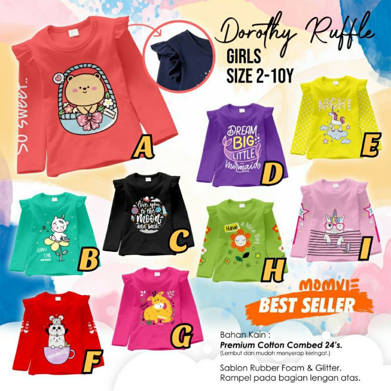 Kaos anak Momvie Dorothy Ruffle