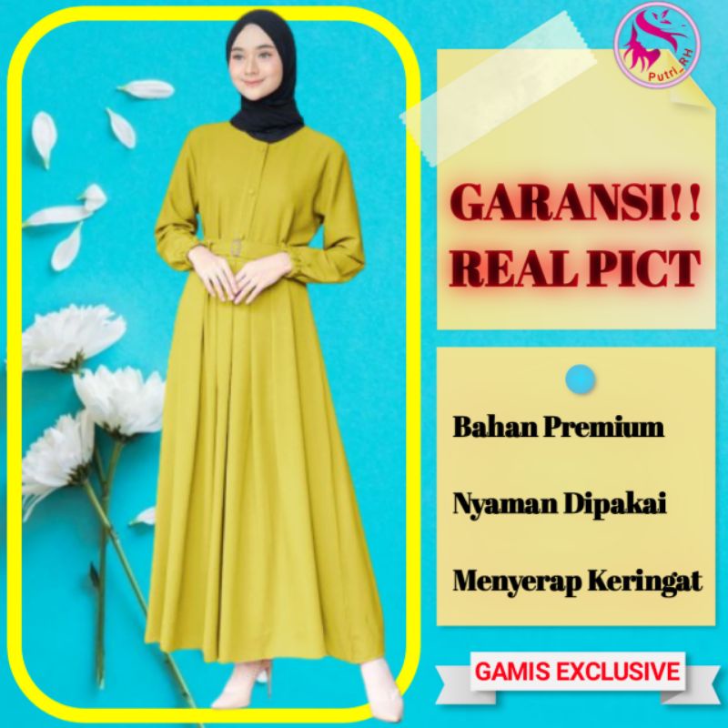 TRAND model Baju Gamis Remaja Terbaru N_muslimah Kekinian 2021 Gamismurah rh