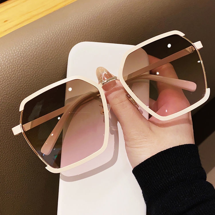 Women Fashion Semi Rimless Sunglasses