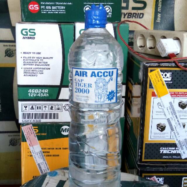 Jual Air Aki Accu Botol Biru Merk Tiger 1 Liter Shopee Indonesia 8061