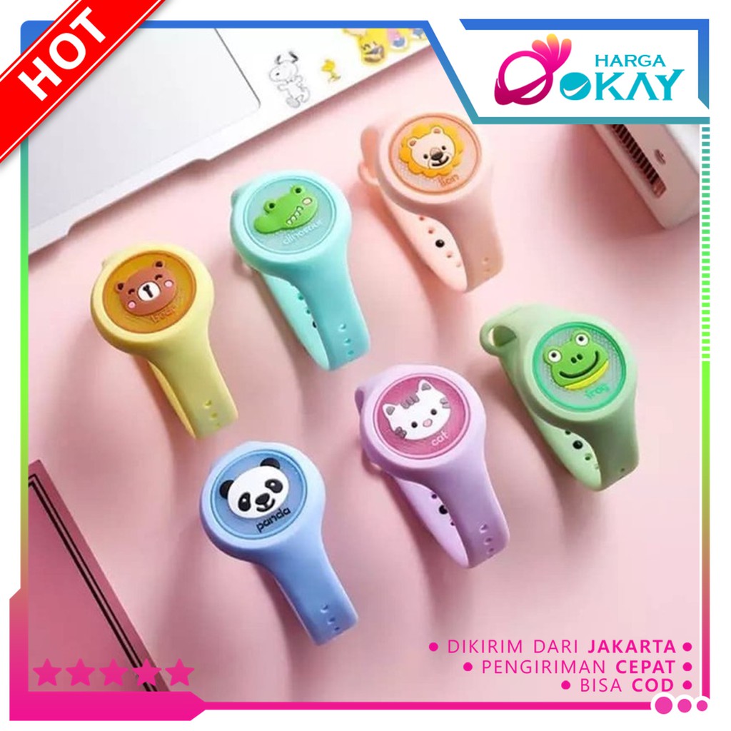 HO Gelang  Anak Karakter Lucu  Anti Nyamuk LED NON LED 