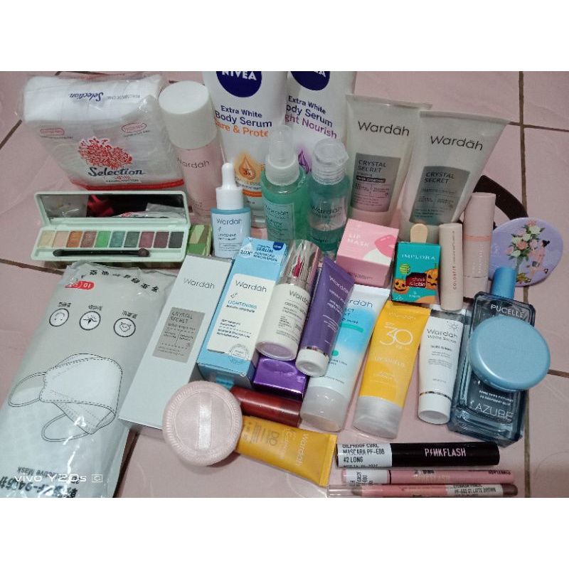 Wardah makeup ori - paket & satuan
