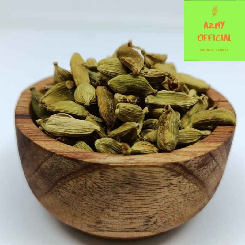 

KAPULAGA HIJAU PREMIUM 50gr/KAPULAGA INDIA ARAB/GREEN CARDAMOM/KAPOL