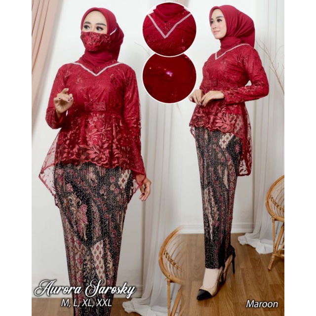 Kebaya Aura Soroski / Kebaya Modern / Kebaya Wisuda / Kebaya Lamaran / Kebaya Kondangan / Kebaya Brukat / Kebaya Remaja