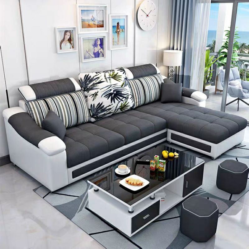 Sofa L Living / sofa minimalis / sofa keluarga / sofa modern / kursi tamu / sofa terbaru 2020