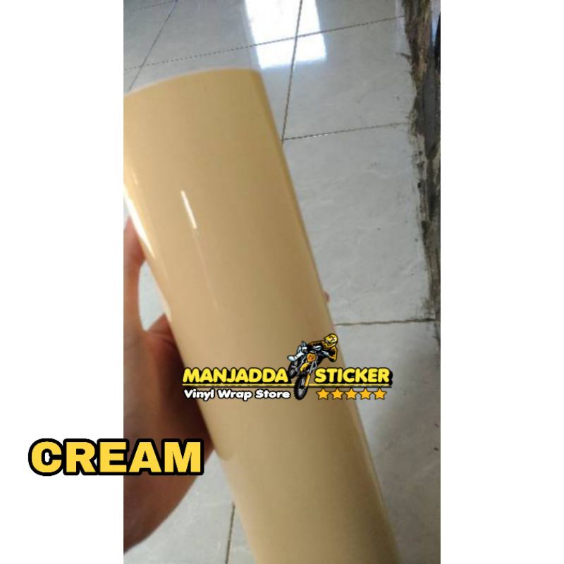 Stiker Skotlet Motor Warna Cream 45cm x 5meter