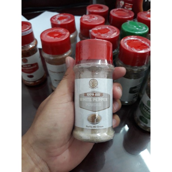 

White Papper Powder 40gr Lada putih Bubuk 100% Asli