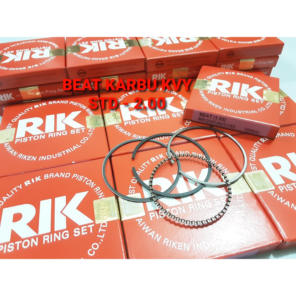 RING PISTON BEAT KARBU SCOOPY KARBU RIK RIKEN ORIGINAL