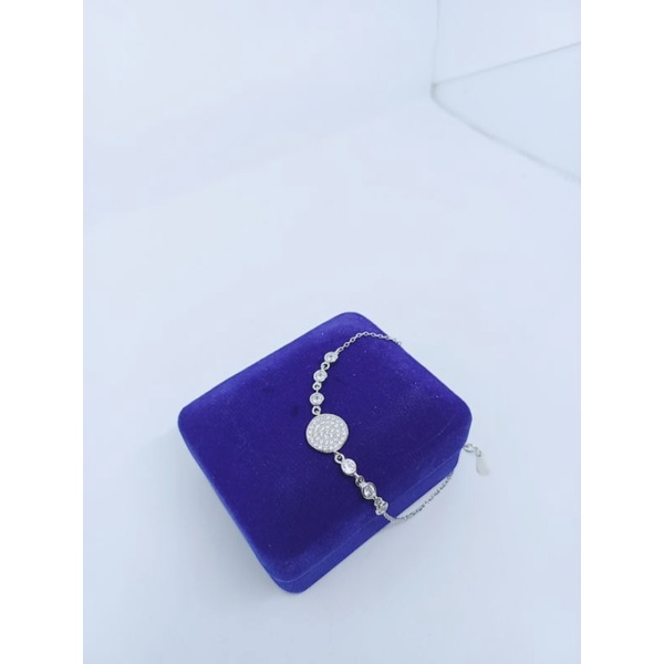 gelang koye + bulat full mp / gelang perak asli silver925 lapis emas/gelang fashion import