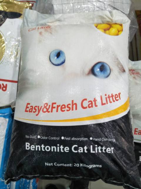 TERMURAH PASIR KUCING GUMPAL WANGI BENTONITE TOP CAT LITTER 1 KG