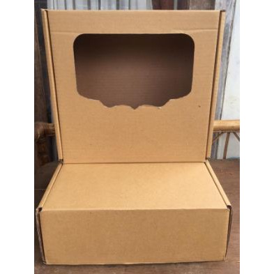 Kardus Box Puding 27x27x10 cm Box/Karton/Paking/Polos/Hampers/Boneka/Tart