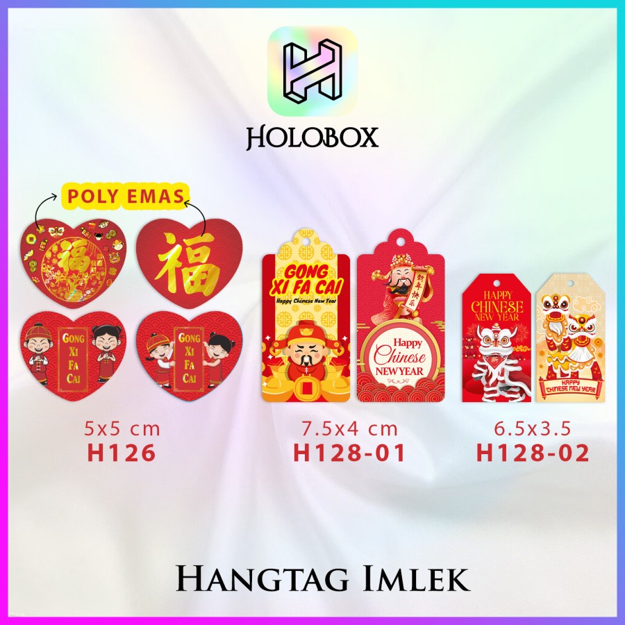 

hangtag imlek/label imlek/sincia/hangtag chinese new year/murah/H126