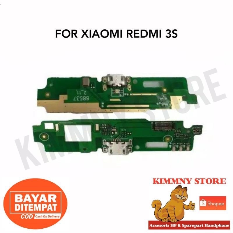 Board Conektor Konektor Charger Papan Cas Xiaomi Redmi 3S 3X 3 PRO ORIGINAL