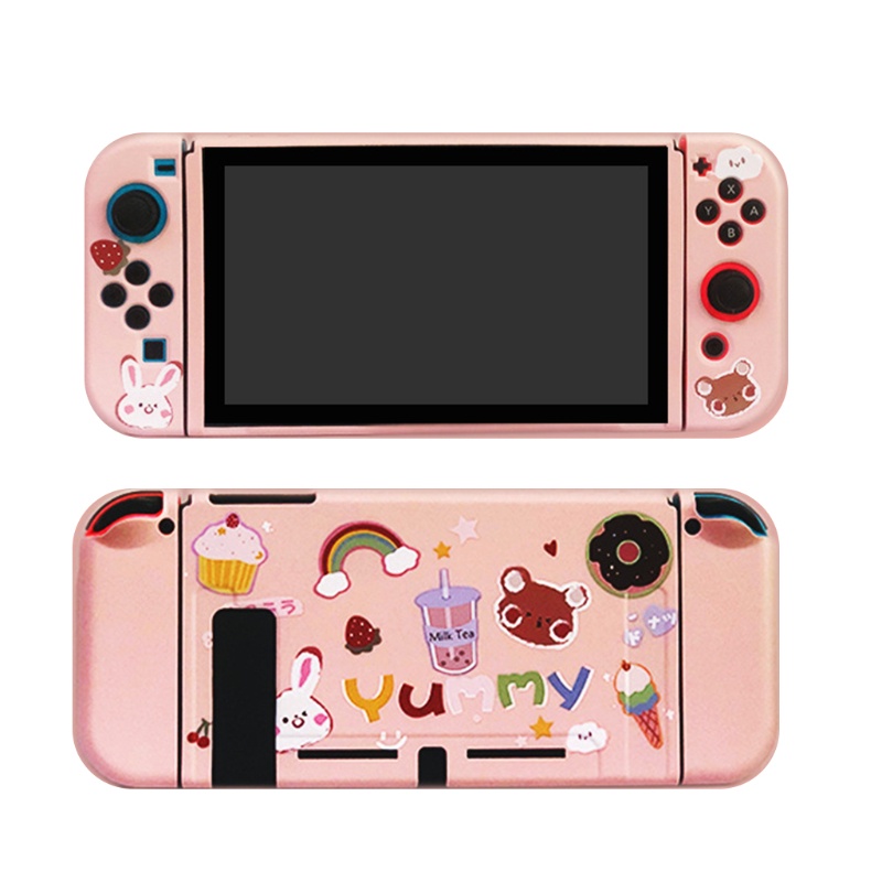 Btsg Cover Kristal Shell Kompatibel Untuk Switch Split Type Color Game Controller Controller Pelindung Case Protector