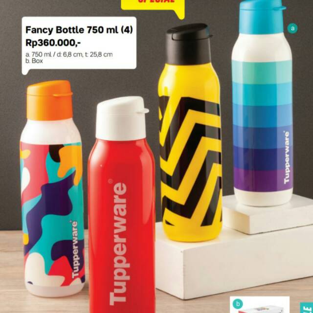 Fancy bottle 750ml tupperware