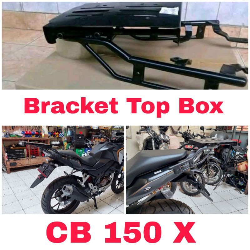 BRACKET TOP BOX CB150X MODEL GESER,Breket box model geser CB150X