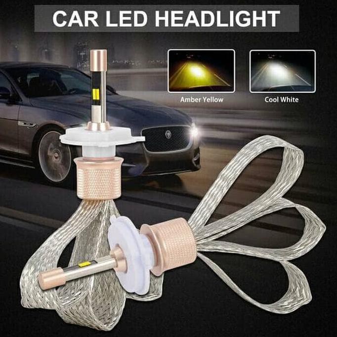 CHEAP LAMPU LED MOBIL DUAL COLOR 80W 11000LM H1 H3 H4 H7 H9 H11 H13 HB3 HB4 #2