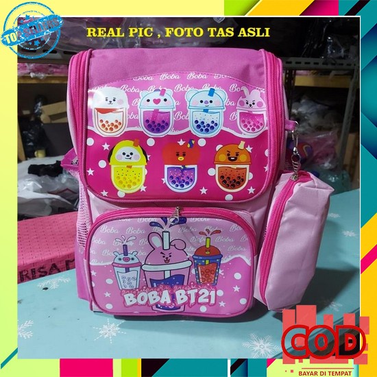Tas Gendong Anak Perempuan Sekolah Tas Ransel Backpack Murah Awet Tas  Real Pic Tas Sekolah 2In1 Sd 