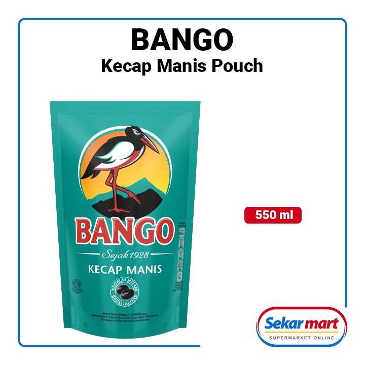 

KECAP BANGO 520ML KEMASAN POUCH REFILL KECAP MANIS BANGAU KENTAL UNTUK BUMBU MAKANAN HALAL TERMURAH